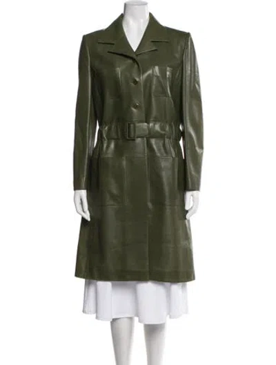 Pre-owned Chanel Vintage 2001 Coat In Green