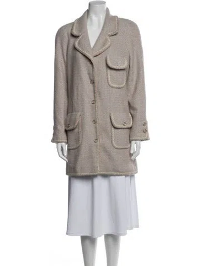 Pre-owned Chanel Vintage 2001 Coat In Neutrals