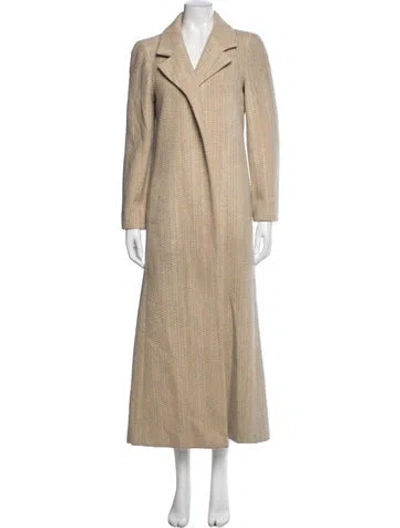 Pre-owned Chanel Vintage 2001 Coat In Neutrals