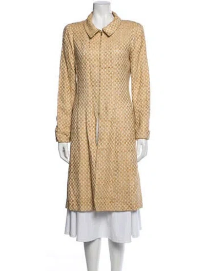 Pre-owned Chanel Vintage 2001 Coat In Orange