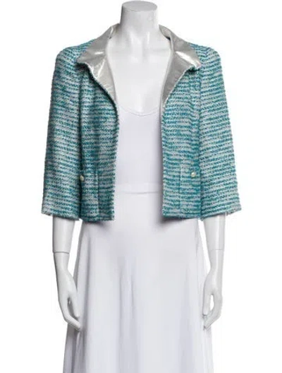 Pre-owned Chanel Vintage 2001 Evening Jacket In Blue