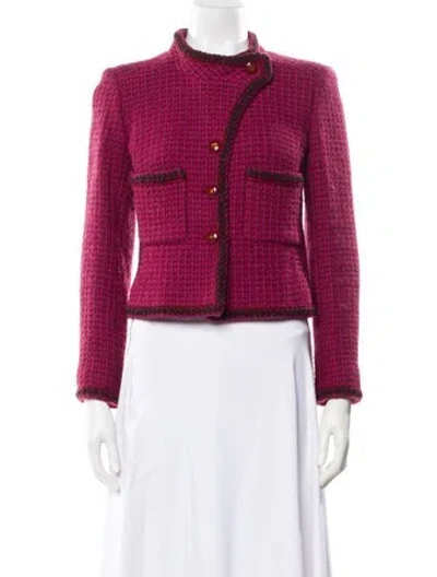 Pre-owned Chanel Vintage 2001 Evening Jacket In Burgundy