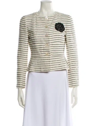 Pre-owned Chanel Vintage 2001 Evening Jacket In Neutral