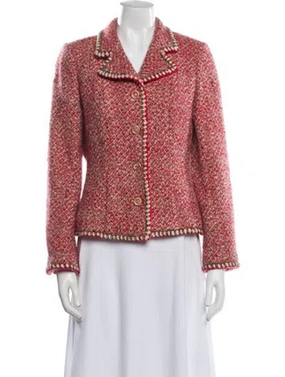 Pre-owned Chanel Vintage 2001 Evening Jacket In Red
