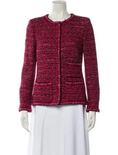 Pre-owned Chanel Vintage 2001 Evening Jacket In Red