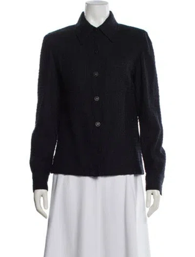 Pre-owned Chanel Vintage 2001 Jacket In Blue