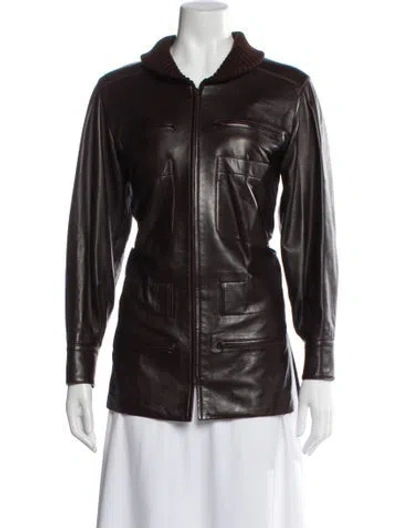Pre-owned Chanel Vintage 2001 Jacket In Brown