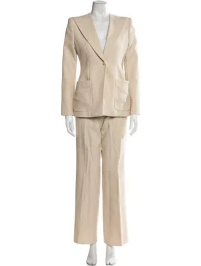 Pre-owned Chanel Vintage 2001 Pantsuit In Neutral