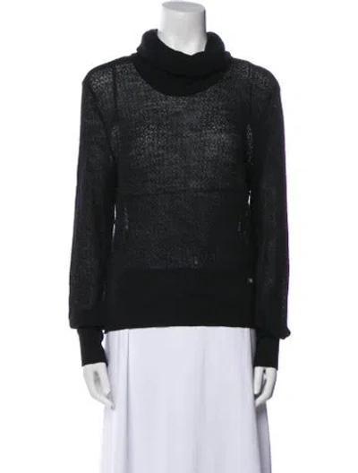 Pre-owned Chanel Vintage 2001 Sweater In Black