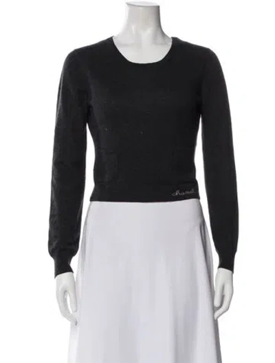 Pre-owned Chanel Vintage 2001 Sweater In Gray