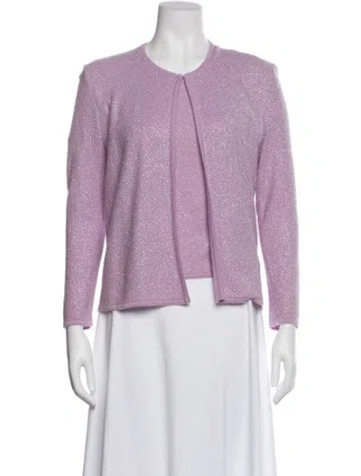 Pre-owned Chanel Vintage 2001 Sweater In Purple