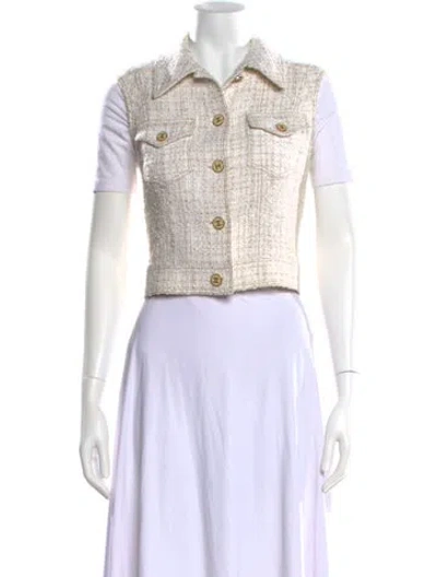 Pre-owned Chanel Vintage 2001 Vest In Neutral