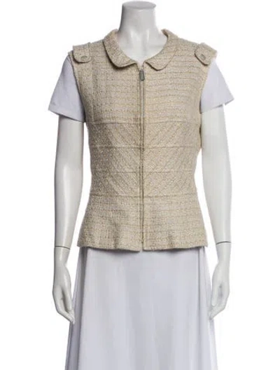 Pre-owned Chanel Vintage 2001 Vest In Neutral