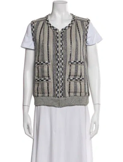 Pre-owned Chanel Vintage 2001 Vest In Neutral