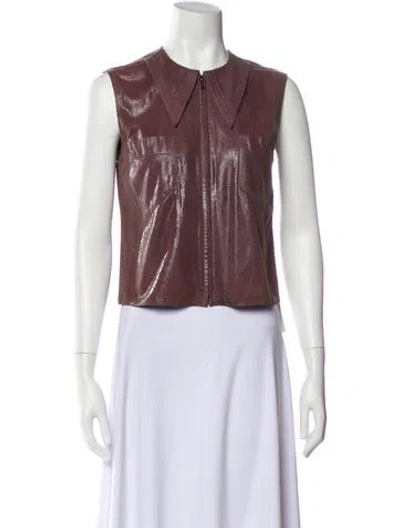 Pre-owned Chanel Vintage 2001 Vest In Purple