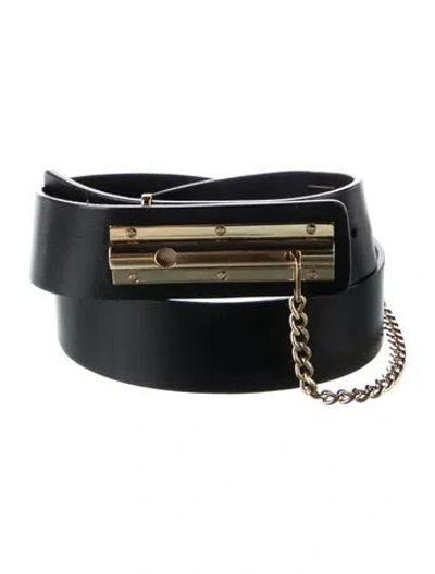 Pre-owned Chanel Vintage 2002 Belt In Black