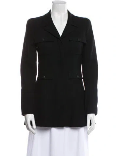 Pre-owned Chanel Vintage 2002 Blazer In Black