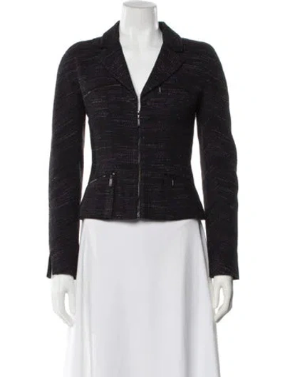 Pre-owned Chanel Vintage 2002 Blazer In Black