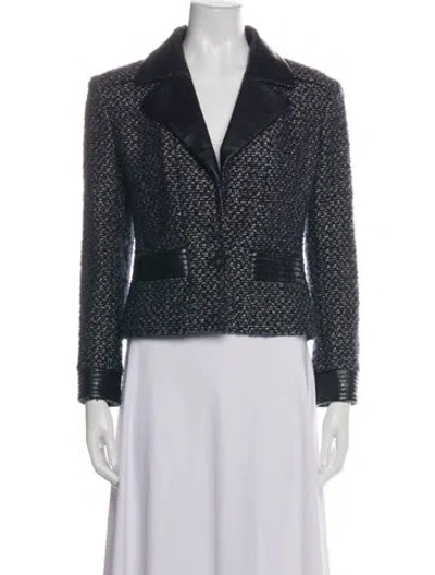 Pre-owned Chanel Vintage 2002 Blazer In Black