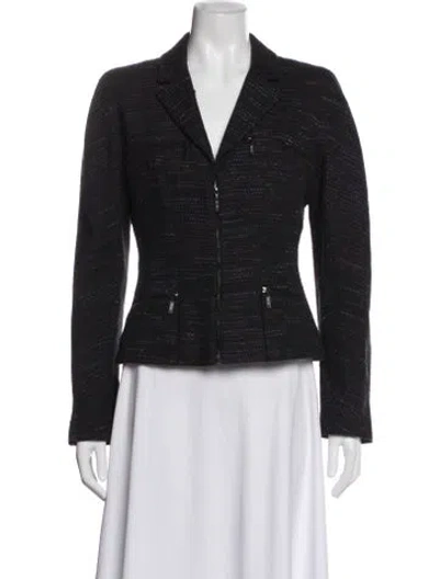 Pre-owned Chanel Vintage 2002 Blazer In Black