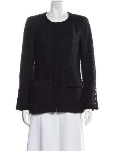 Pre-owned Chanel Vintage 2002 Blazer In Black
