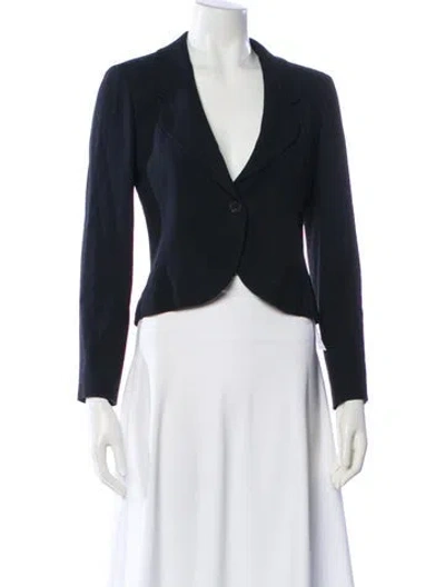 Pre-owned Chanel Vintage 2002 Blazer In Blue