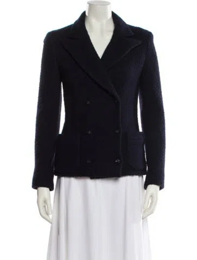 Pre-owned Chanel Vintage 2002 Blazer In Blue