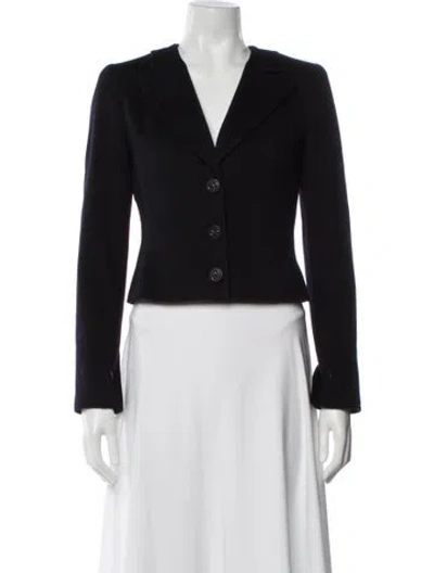Pre-owned Chanel Vintage 2002 Blazer In Blue