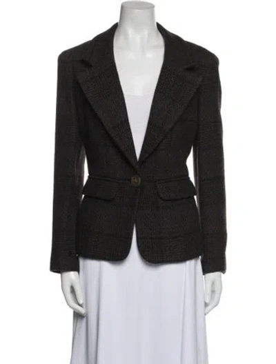 Pre-owned Chanel Vintage 2002 Blazer In Brown