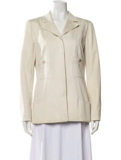 Pre-owned Chanel Vintage 2002 Blazer In Neutral