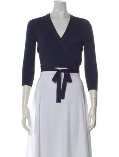 Pre-owned Chanel Vintage 2002 Crop Top In Blue