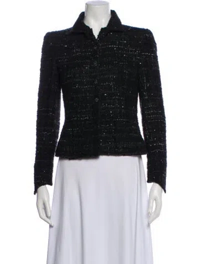 Pre-owned Chanel Vintage 2002 Evening Jacket In Black