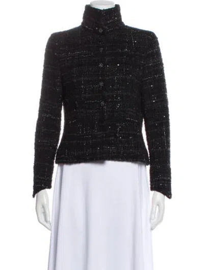 Pre-owned Chanel Vintage 2002 Evening Jacket In Black