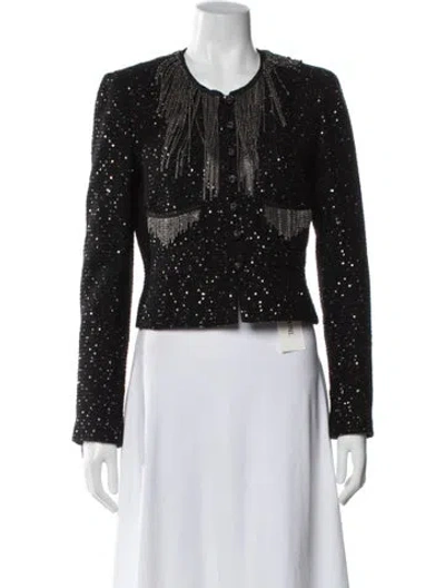 Pre-owned Chanel Vintage 2002 Evening Jacket In Black
