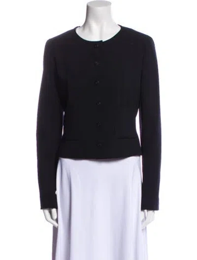 Pre-owned Chanel Vintage 2002 Evening Jacket In Blue