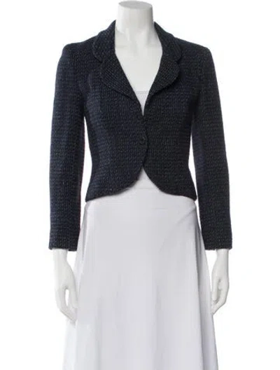 Pre-owned Chanel Vintage 2002 Evening Jacket In Blue