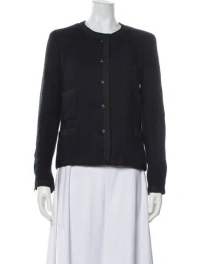 Pre-owned Chanel Vintage 2002 Evening Jacket In Blue