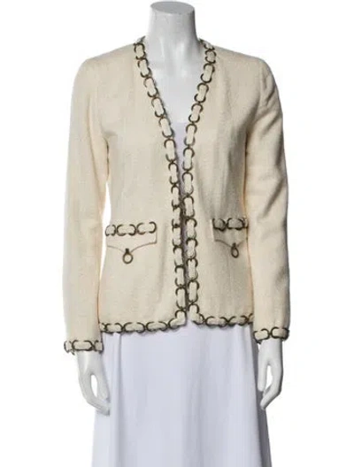 Pre-owned Chanel Vintage 2002 Evening Jacket In Neutral