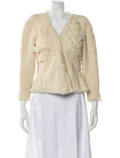 Pre-owned Chanel Vintage 2002 Evening Jacket In Neutral