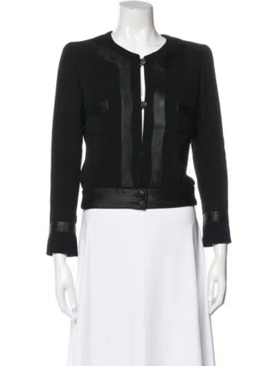 Pre-owned Chanel Vintage 2002 Jacket In Black