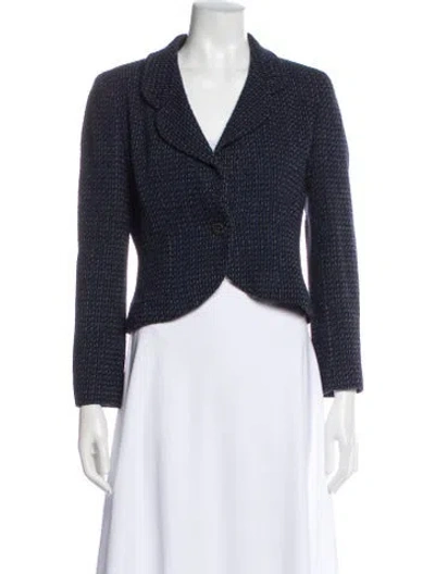 Pre-owned Chanel Vintage 2002 Jacket In Blue