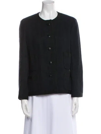 Pre-owned Chanel Vintage 2002 Jacket In Blue