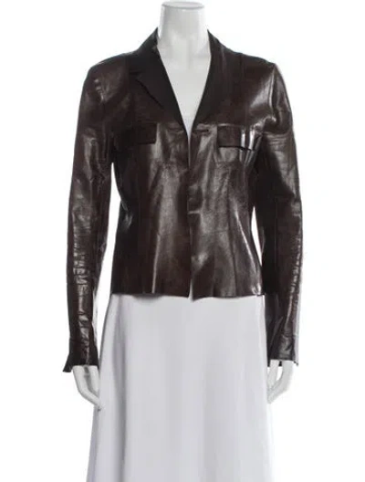 Pre-owned Chanel Vintage 2002 Jacket In Brown