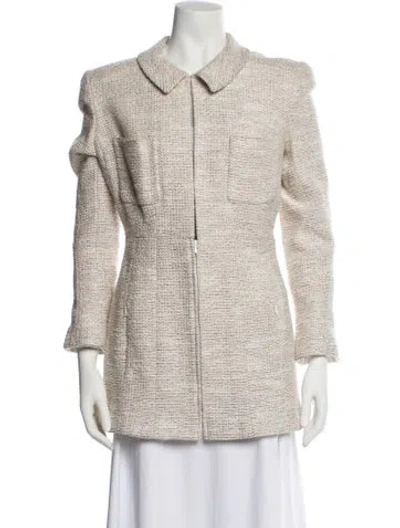 Pre-owned Chanel Vintage 2002 Jacket In Neutral
