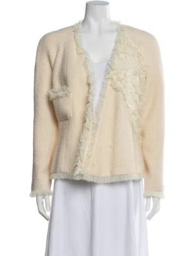 Pre-owned Chanel Vintage 2002 Jacket In Yellow