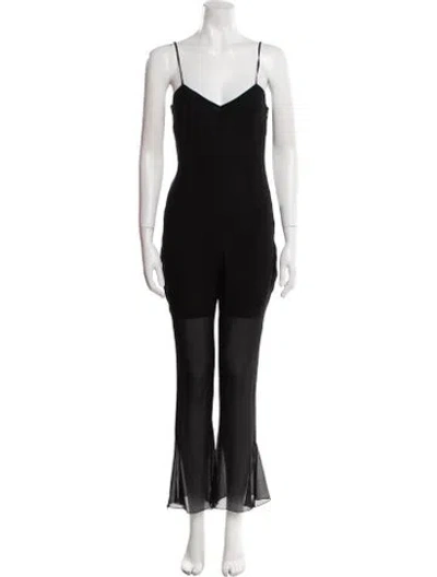 Pre-owned Chanel Vintage 2002 Jumpsuit In Black