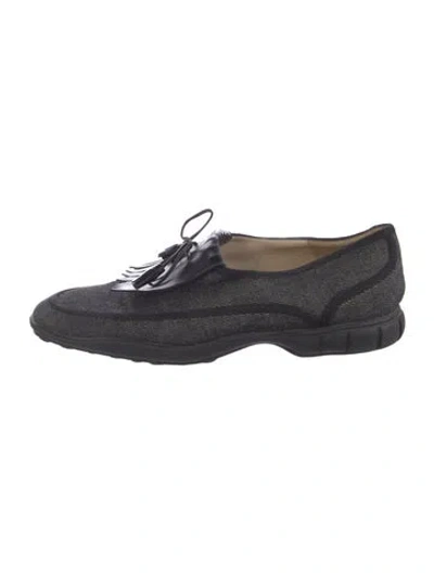 Pre-owned Chanel Vintage 2002 Oxfords In Black