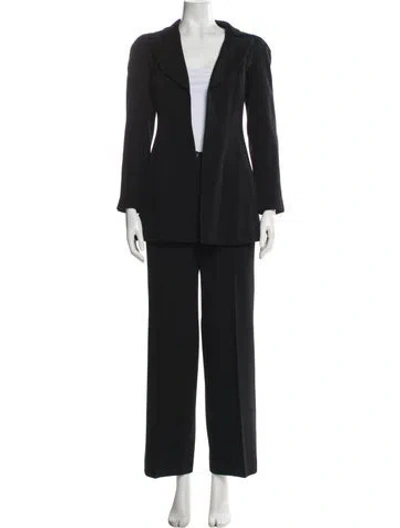 Pre-owned Chanel Vintage 2002 Pantsuit In Black