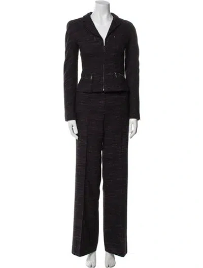 Pre-owned Chanel Vintage 2002 Pantsuit In Black