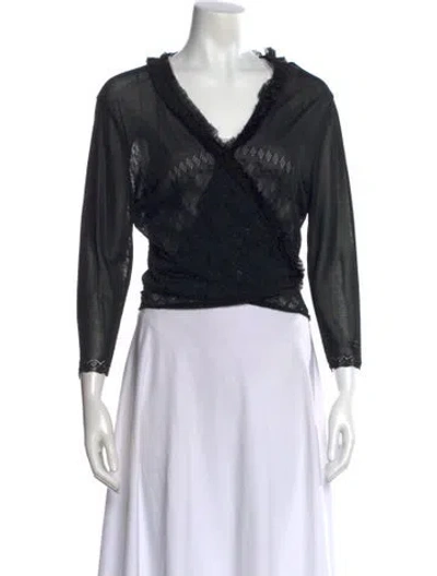 Pre-owned Chanel Vintage 2002 Sweater In Black